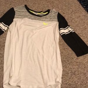 PINK Quarter Length Sleeve Shirt